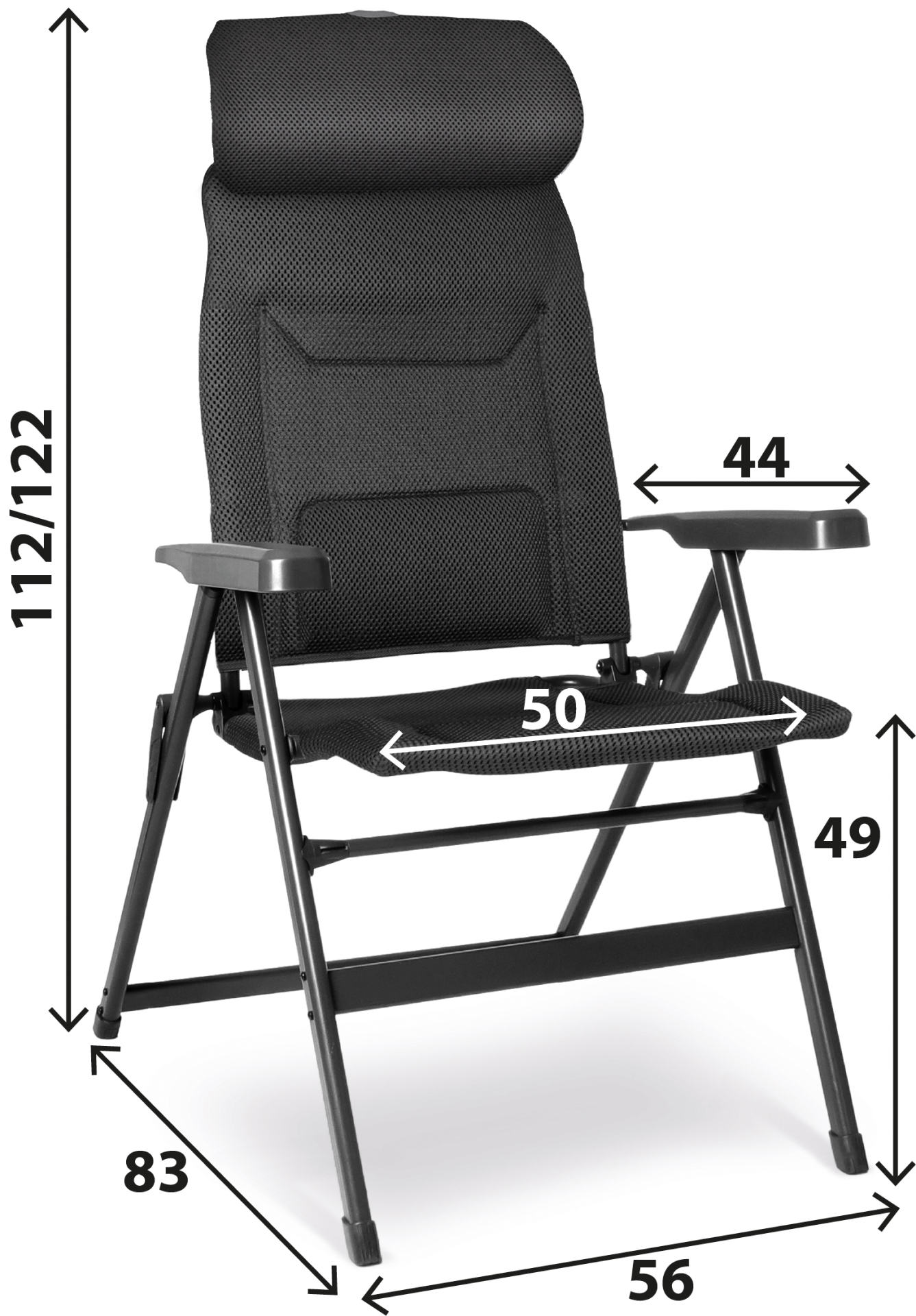 BRUNNER® Aravel Vitachic H2L M Campingstuhl