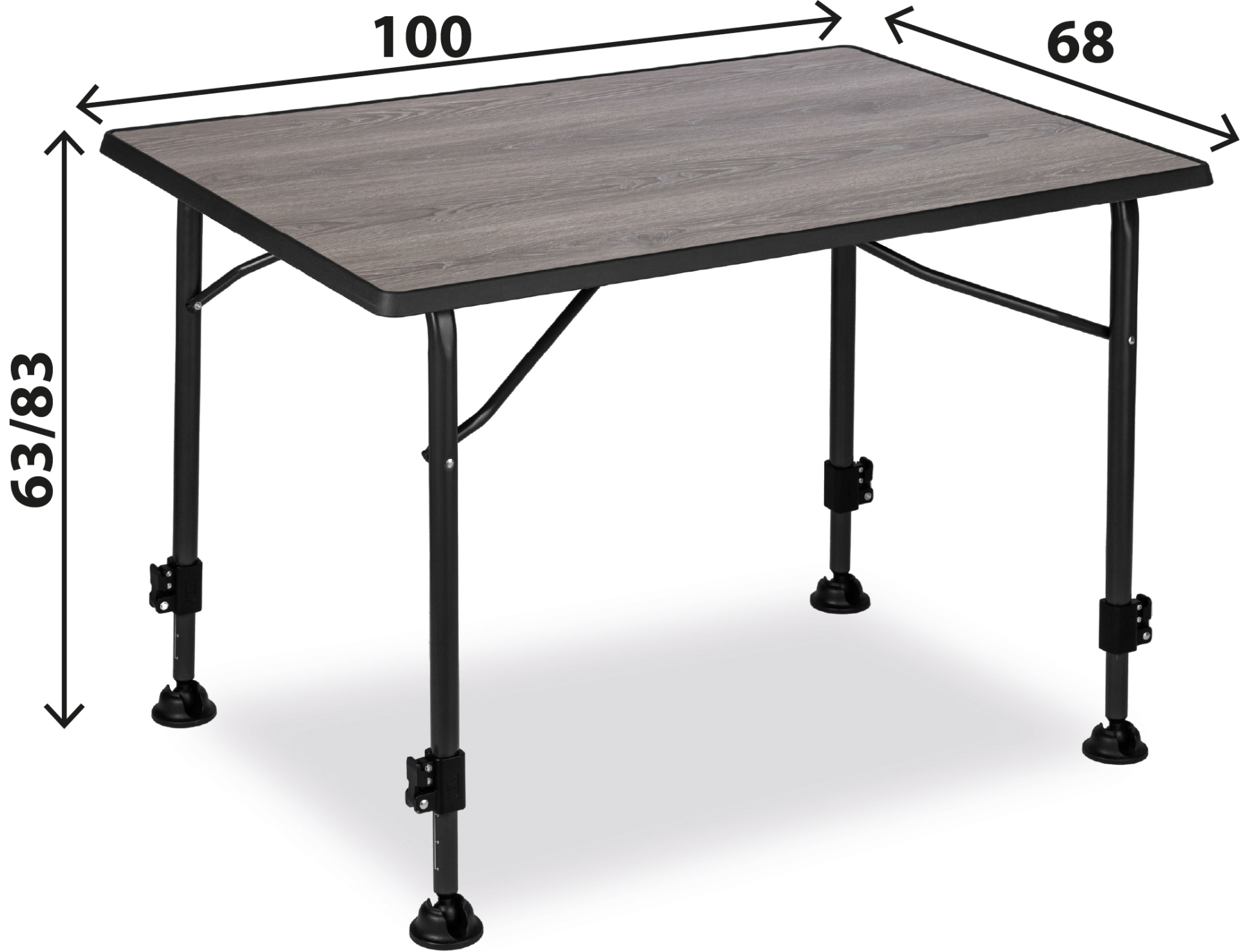 BRUNNER® Linear Greywood 100 Campingtisch