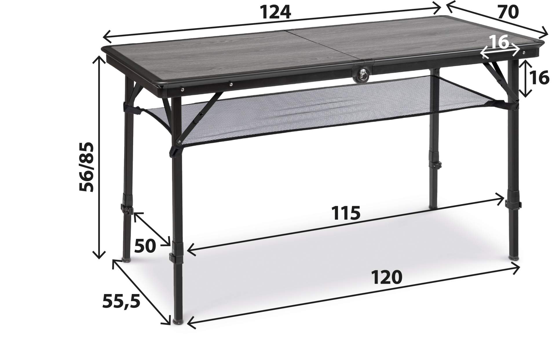 BRUNNER® Dinemic Elùtop Campingtisch