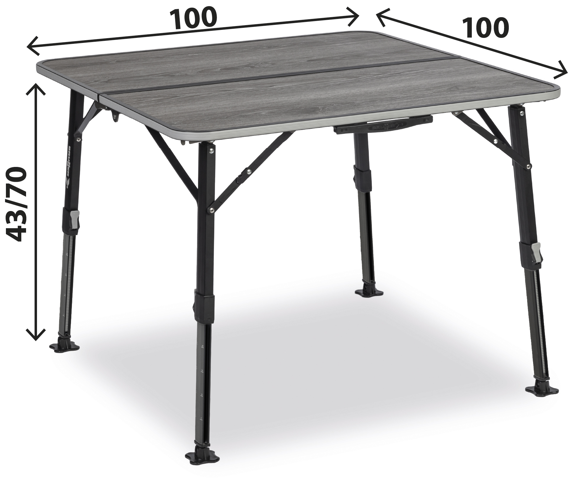 BRUNNER® Elùtop Compack Square 100 Campingtisch