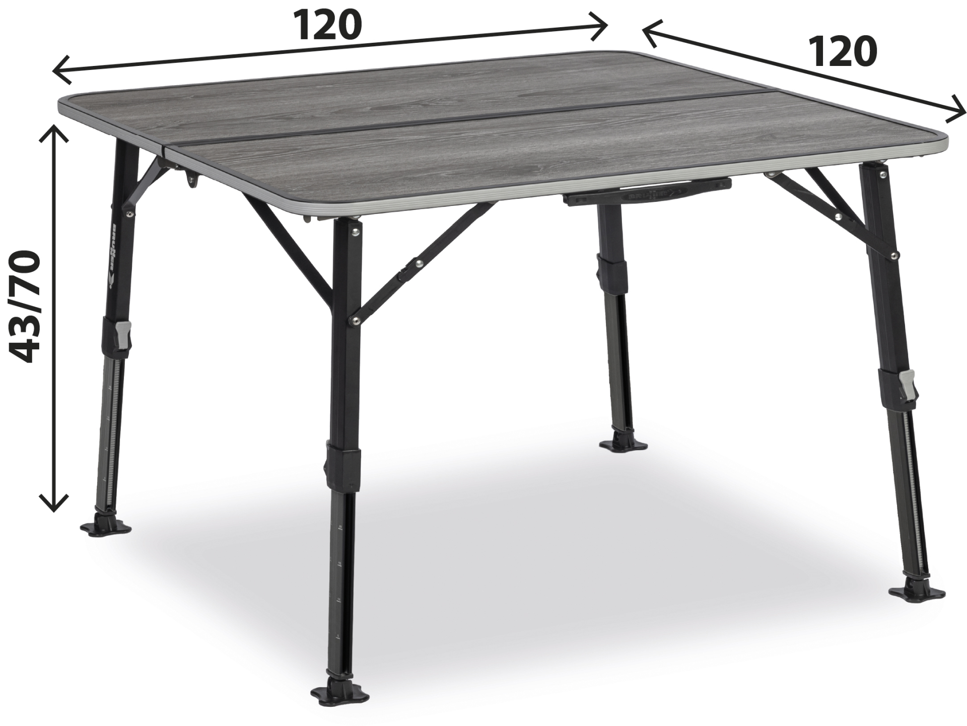 BRUNNER® Elùtop Compack Square 120 Campingtisch