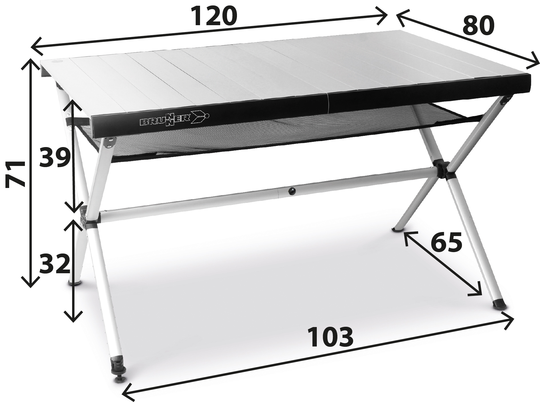 BRUNNER® Accelerate 4 Compack Campingtisch