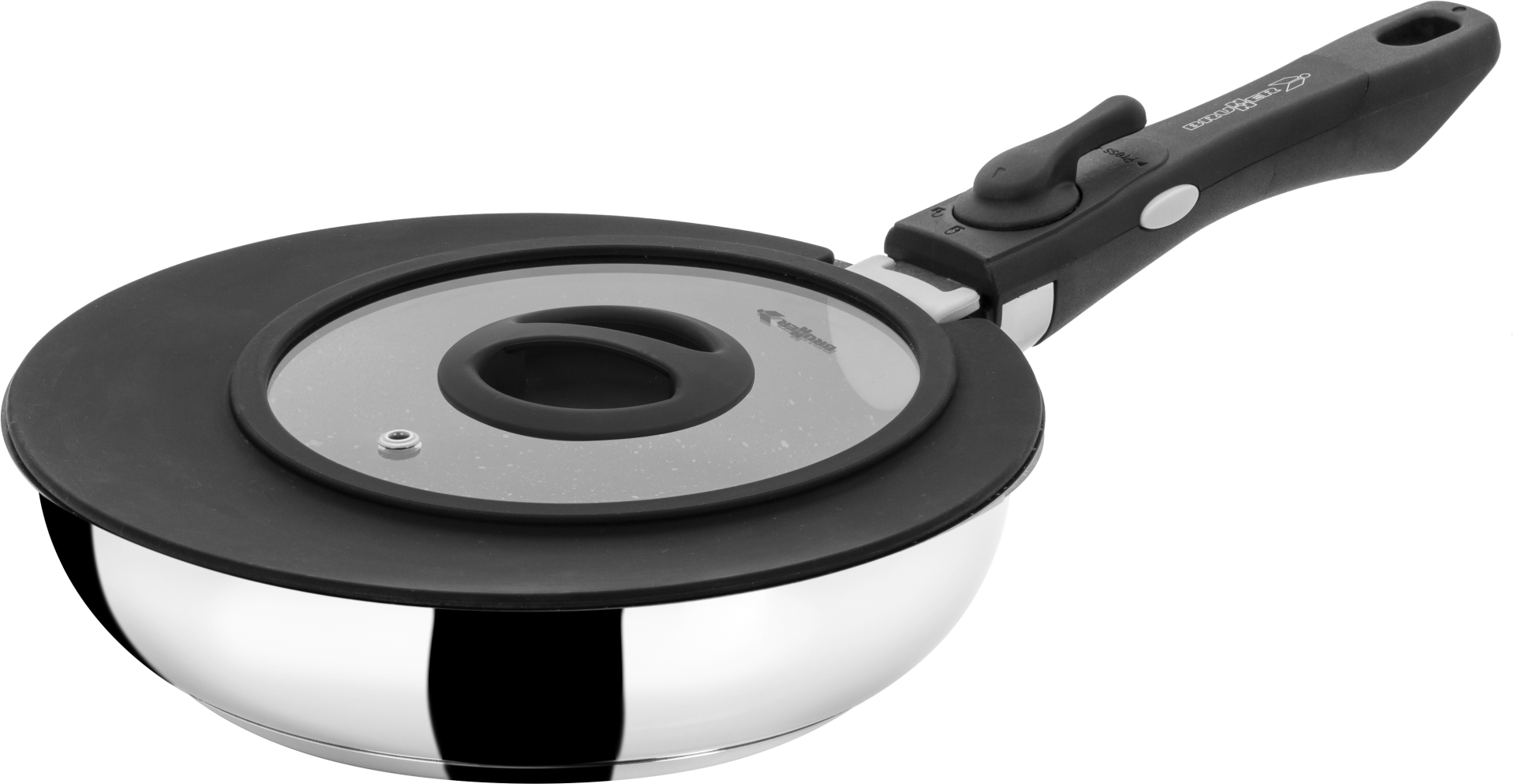 BRUNNER® Academy double pan set Ø 22/20 cm Camping-Kochtopfset Antihaft