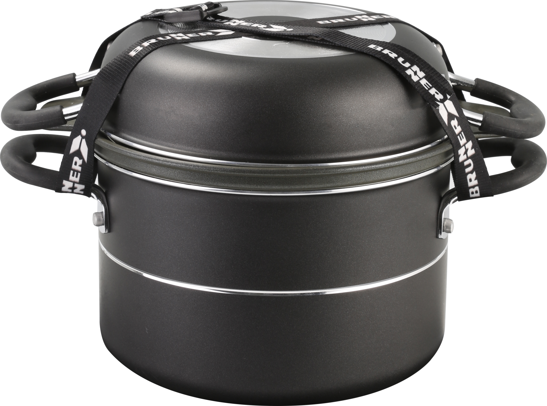 BRUNNER® Pirate 7+1 Ø 22 cm Camping-Kochtopf Antihaft
