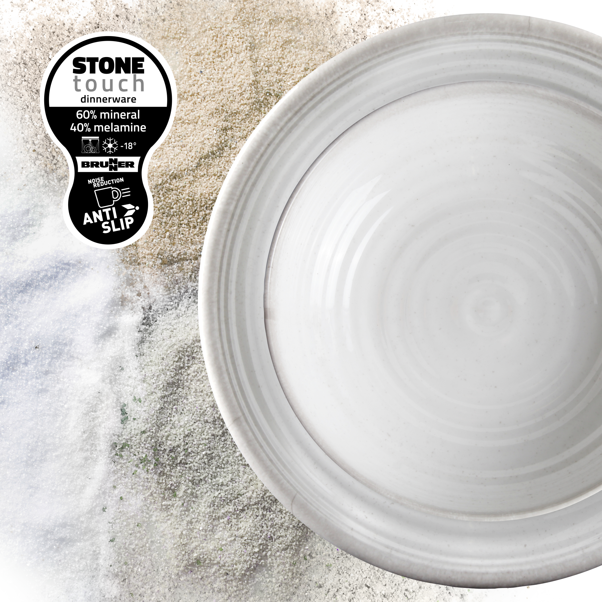 BRUNNER® Stone Touch Suppenteller