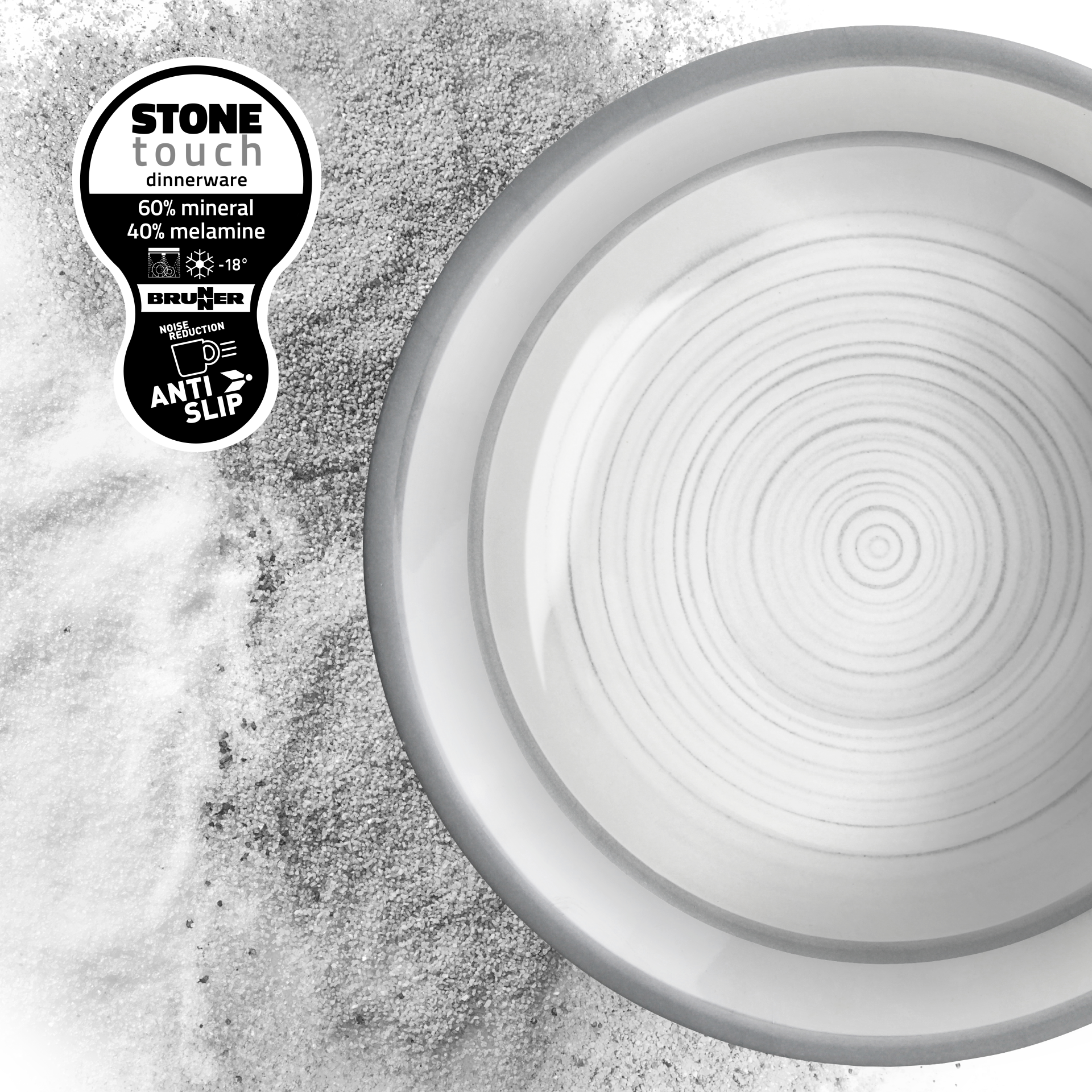 BRUNNER® Stone Touch Suppenteller