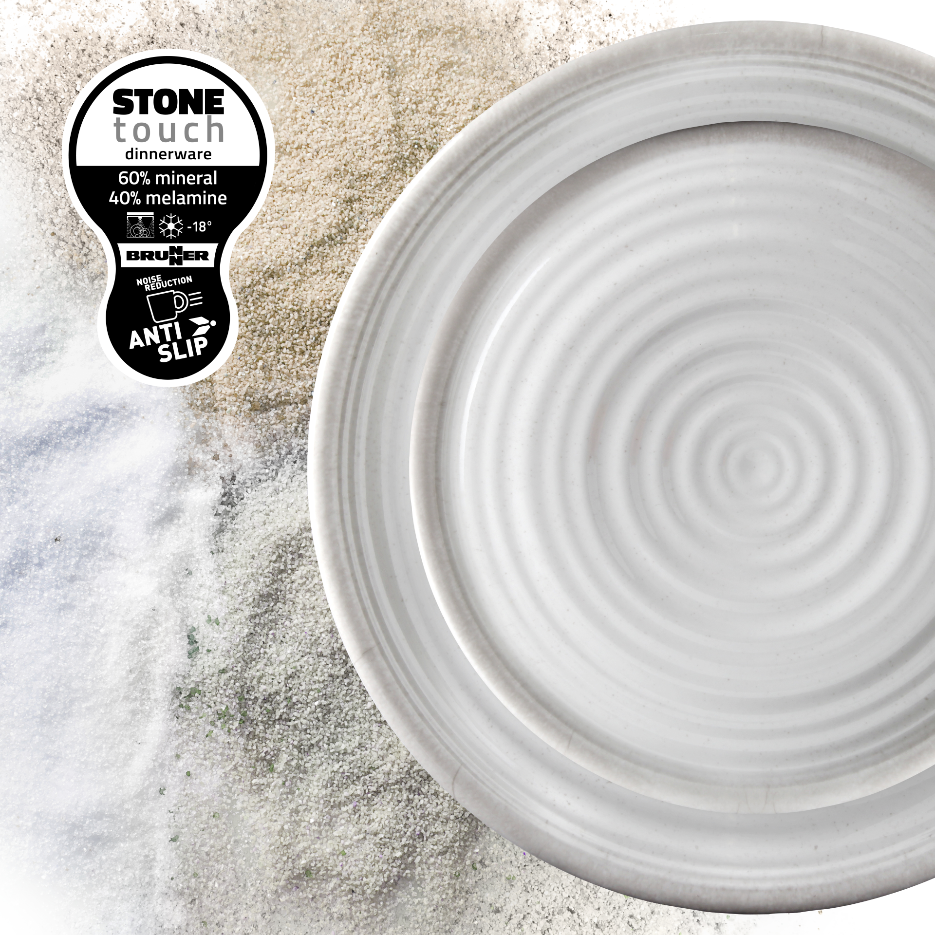 BRUNNER® Stone Touch Dessertteller