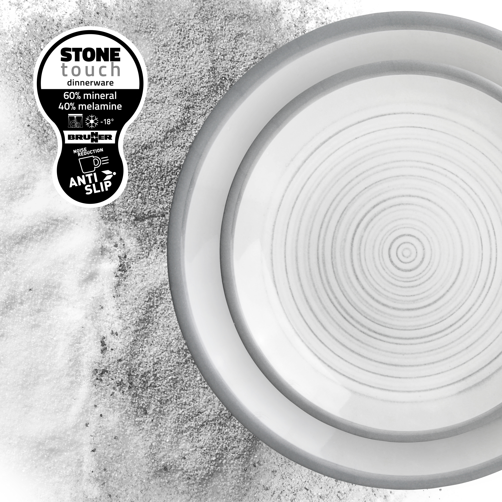 BRUNNER® Stone Touch Dessertteller