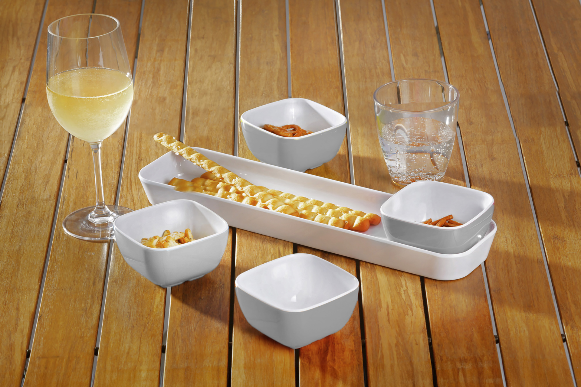 BRUNNER® Appetizer grey Dip-Set Grau