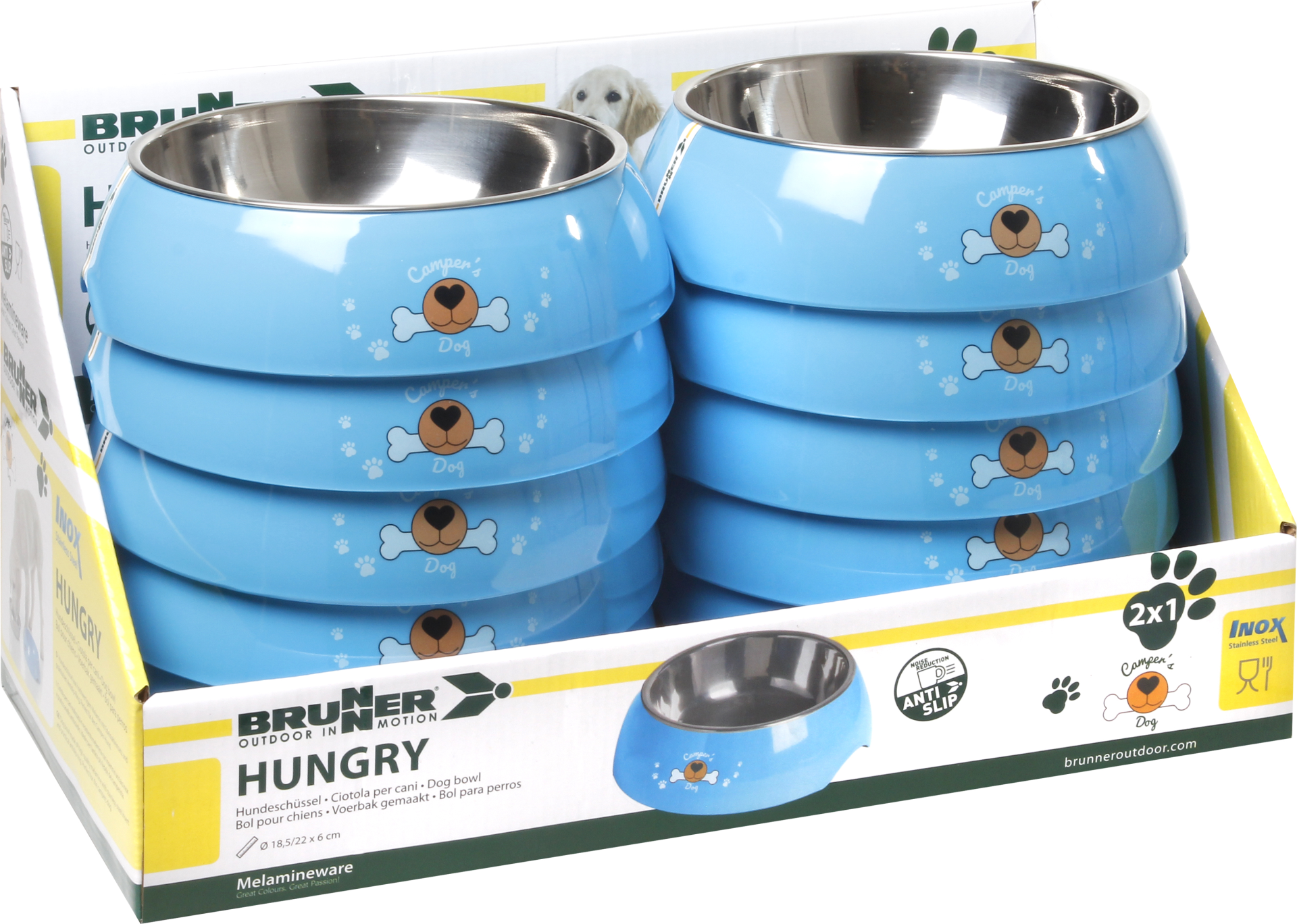 BRUNNER® Hungry XL Hundeschüssel Blau