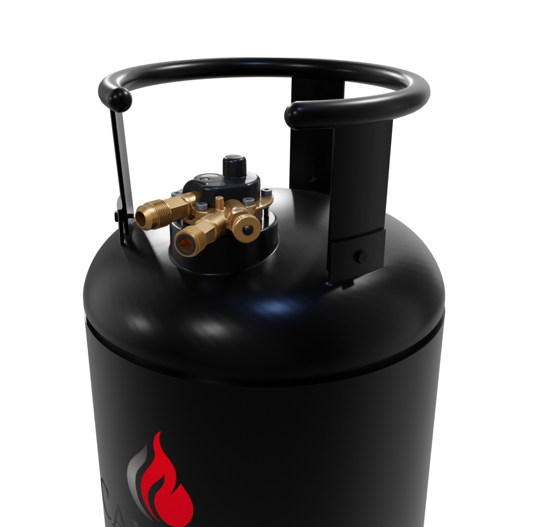 CAMPKO Gastankflasche 15-36 Liter mit 80% Multiventil