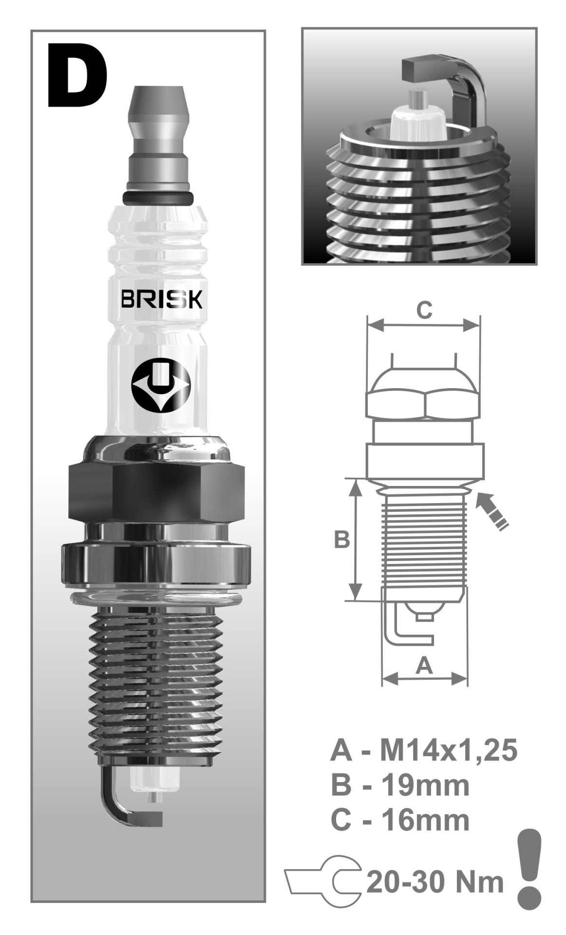 BRISK SILVER LPG DR15YS spark plug