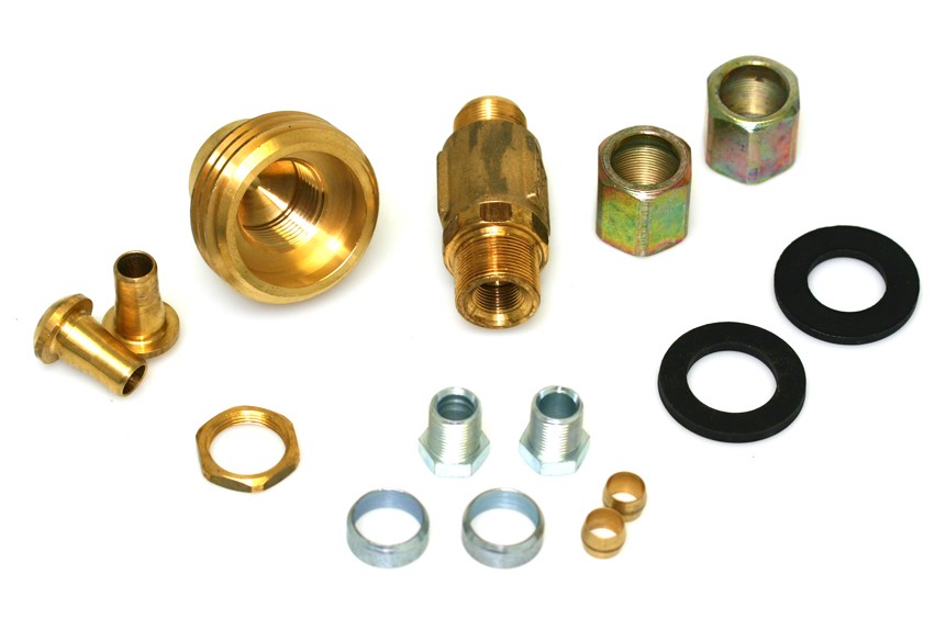 ICOM mini filling point (internal thread) M12 for 3/8 thermoplastic hose + ACME adapter