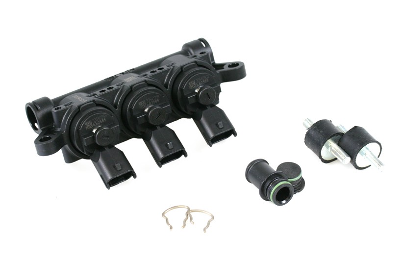 Landi Renzo GIRS12 injector rail 3 cyl. M (black)