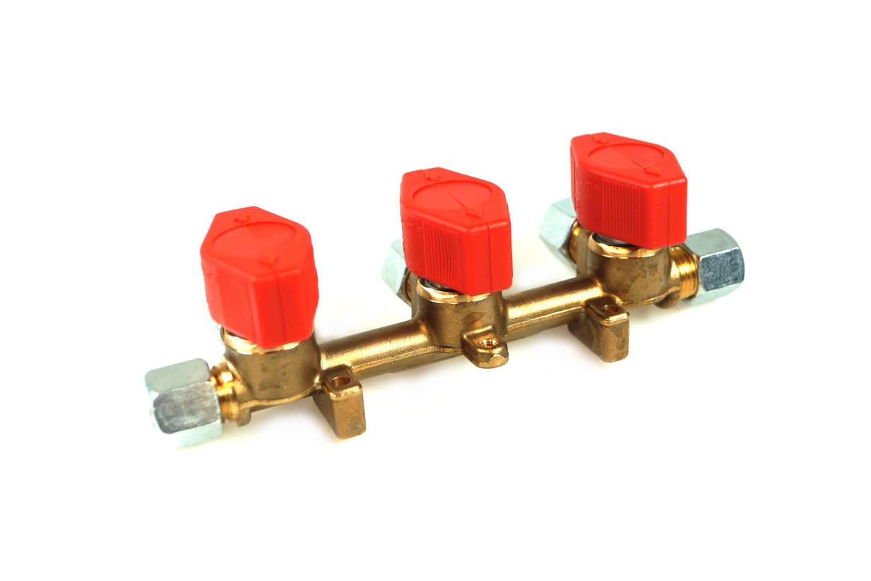 GOK threeway-valve 8 mm outlet 8 mm