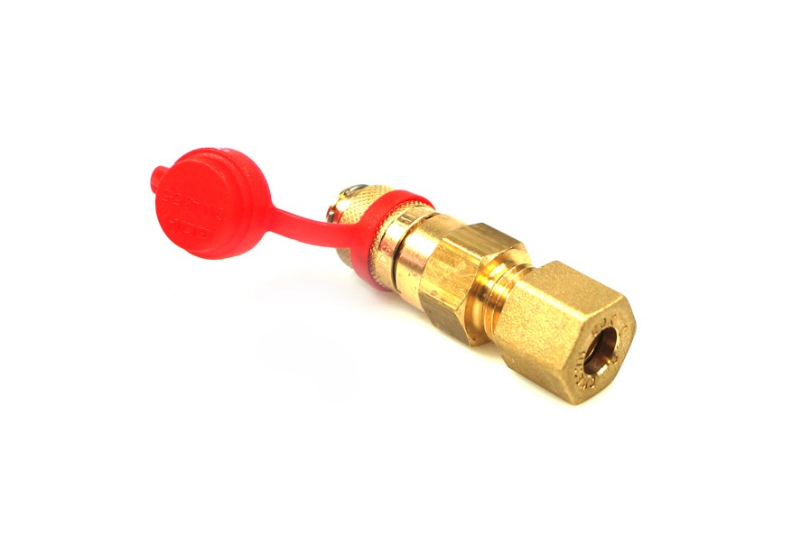 GOK connector SKU RVS 8 mm gas PS 5 bar