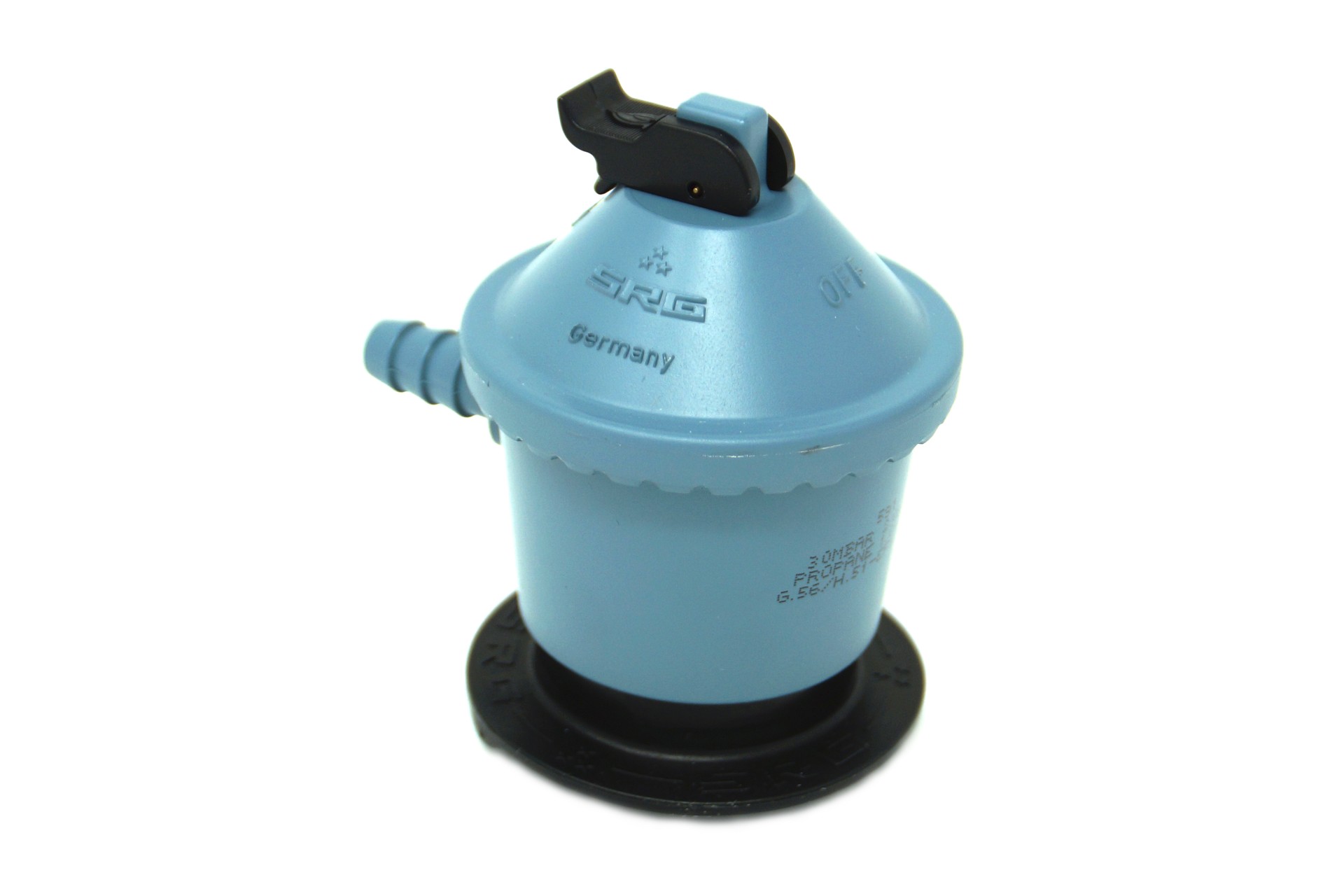 SRG Gasdruckregler (Clip-On) 591 Jumbo 50mbar G.56 -> 10mm Schlauch