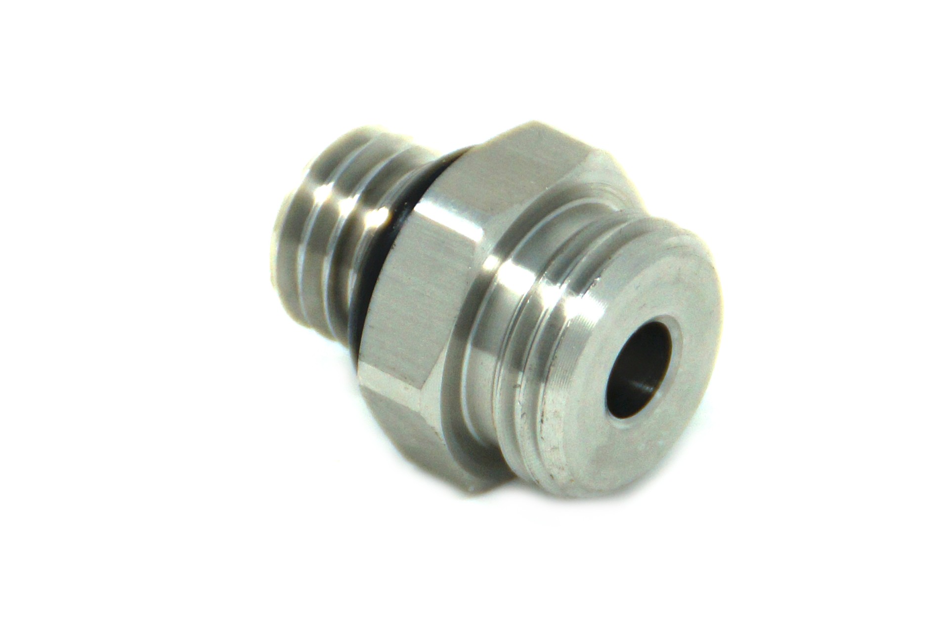 DREHMEISTER Adaptador de acero inoxidable M16x1,5 a M12x1,75 con junta tórica para adaptador GPL