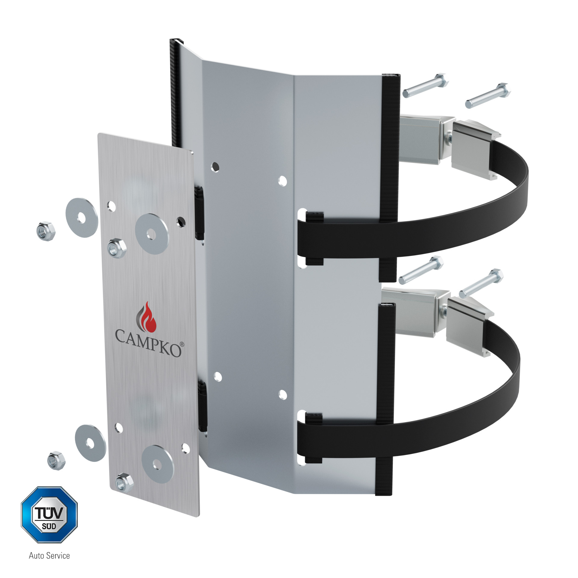 Contre-plaque pour le jeu de porte-bouteilles de gaz CAMPKO