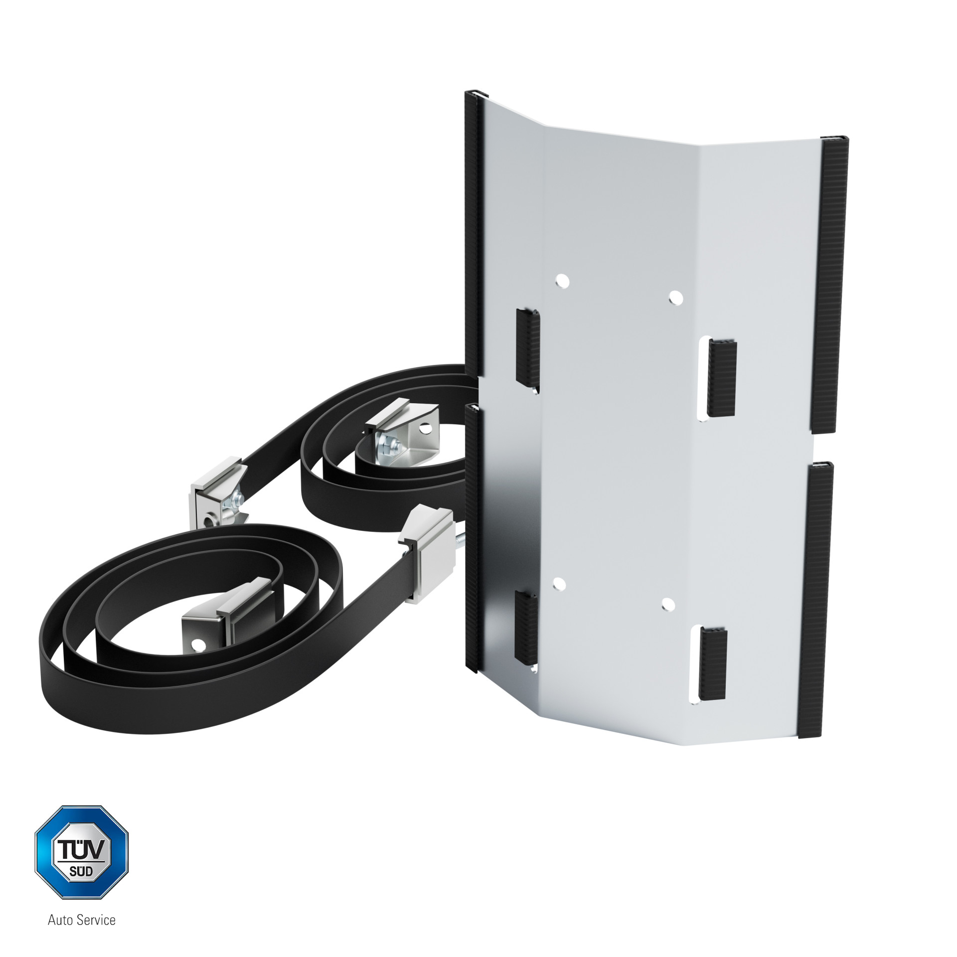 CAMPKO gas bottle holder set for Ø 300mm gas bottles incl. 2x tension band + 2x turnbuckle (stainless steel)