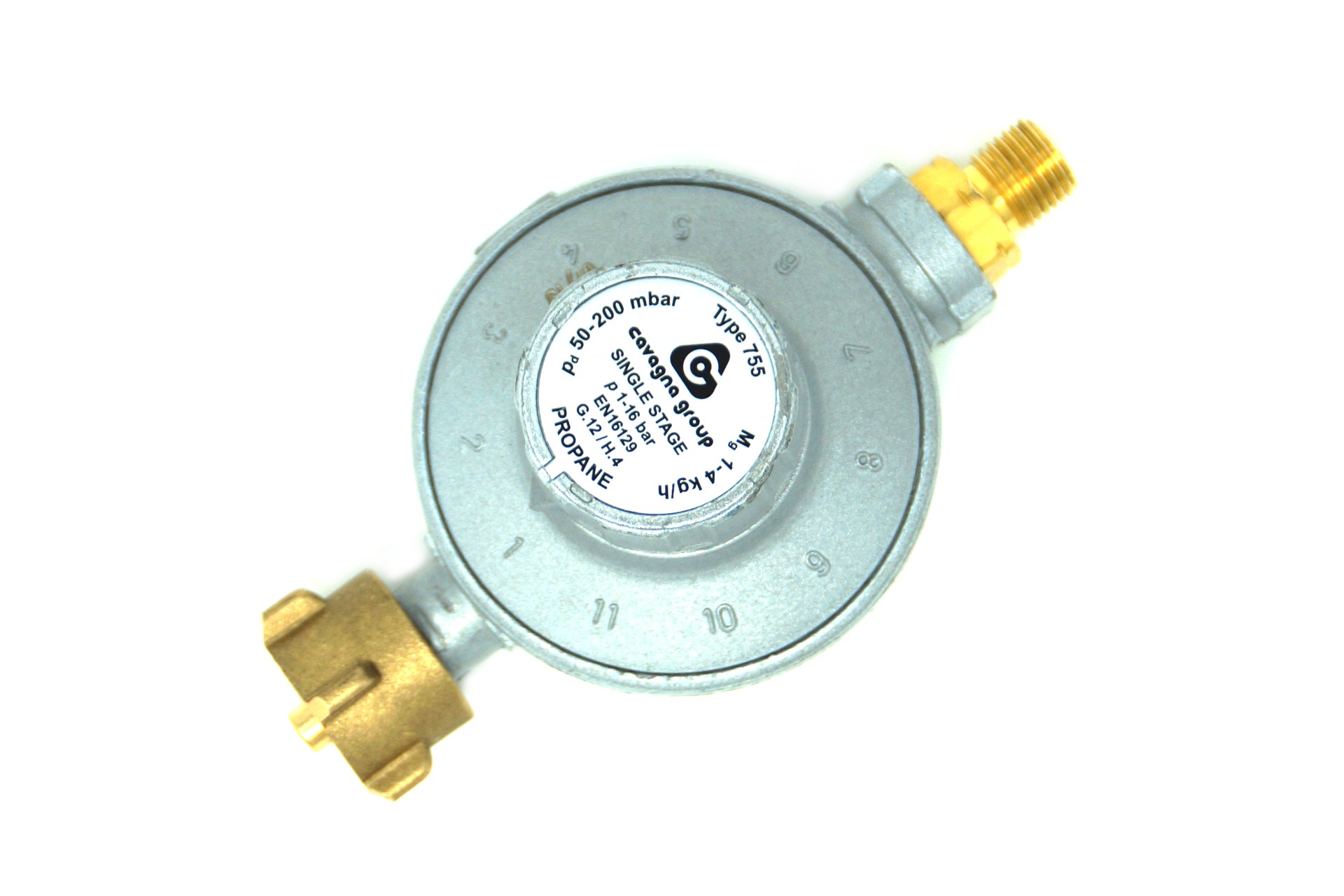 Cavagna low pressure regulator 50-200 mbar, 11-stepped adjustable