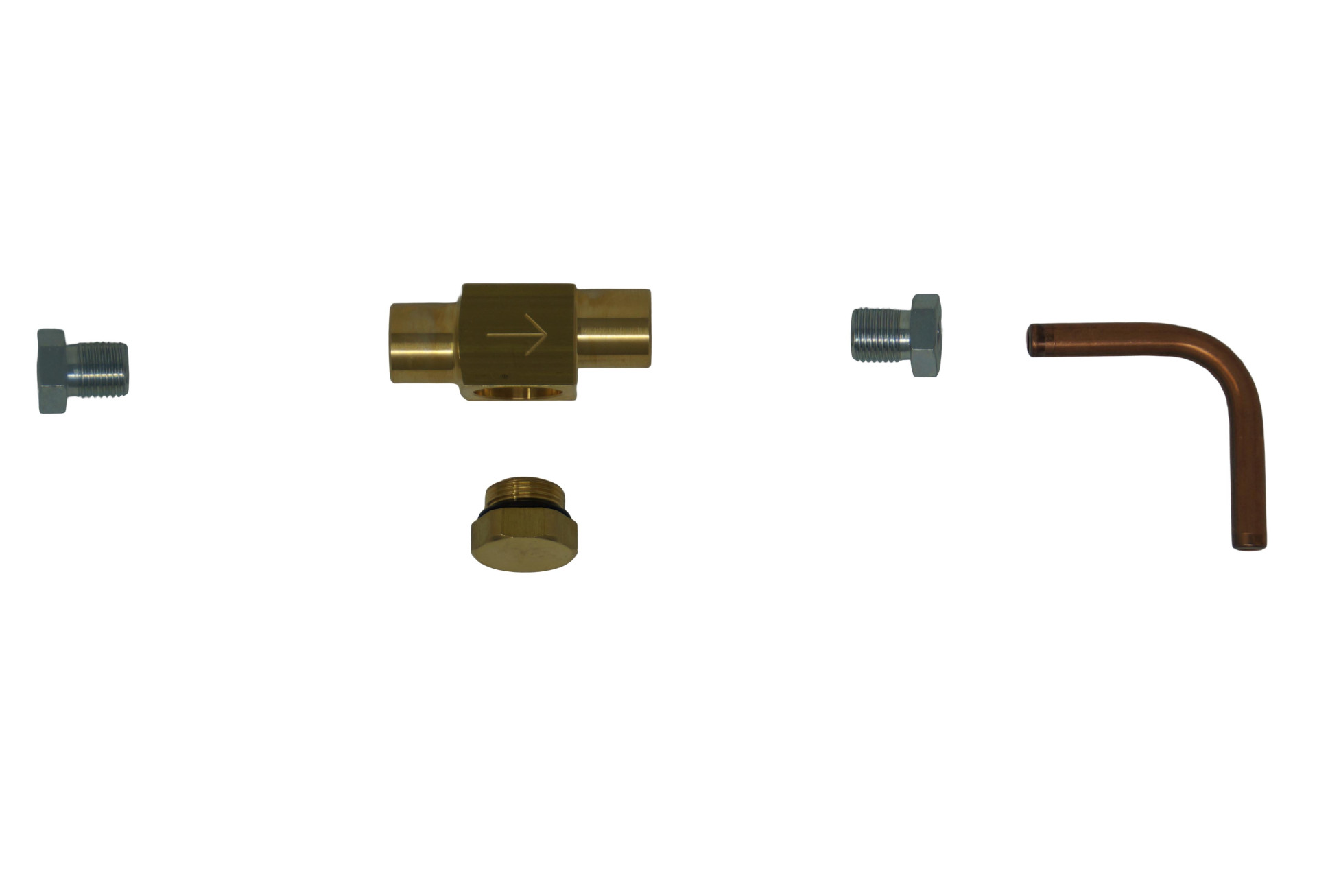 Tomasetto Kit para válvula de cierre externa situada antes del vaporizador (2 x 6 mm de cobre)