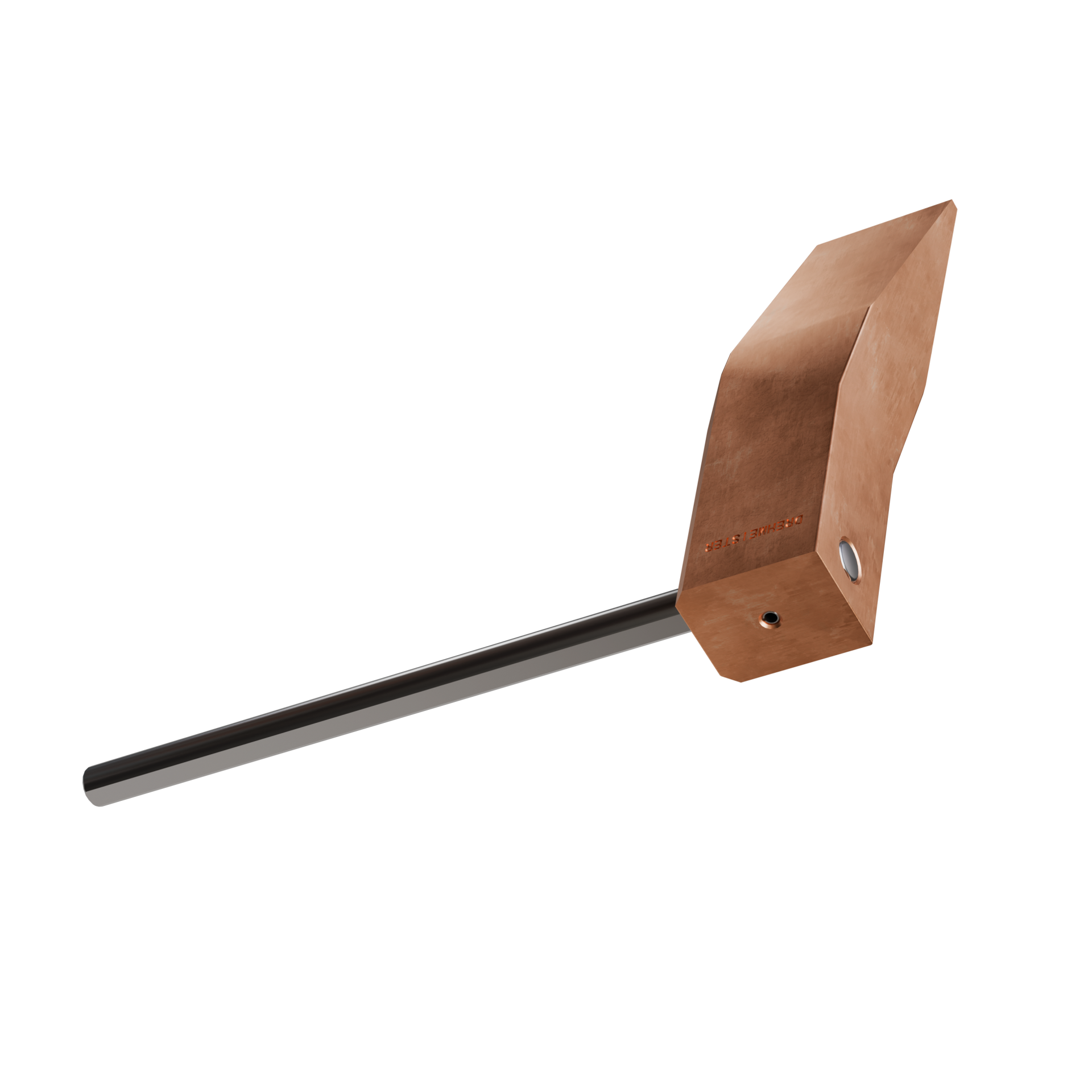 DREHMEISTER Punta de soldador de cobre de 350 g para soldar cobre, soldadura blanda