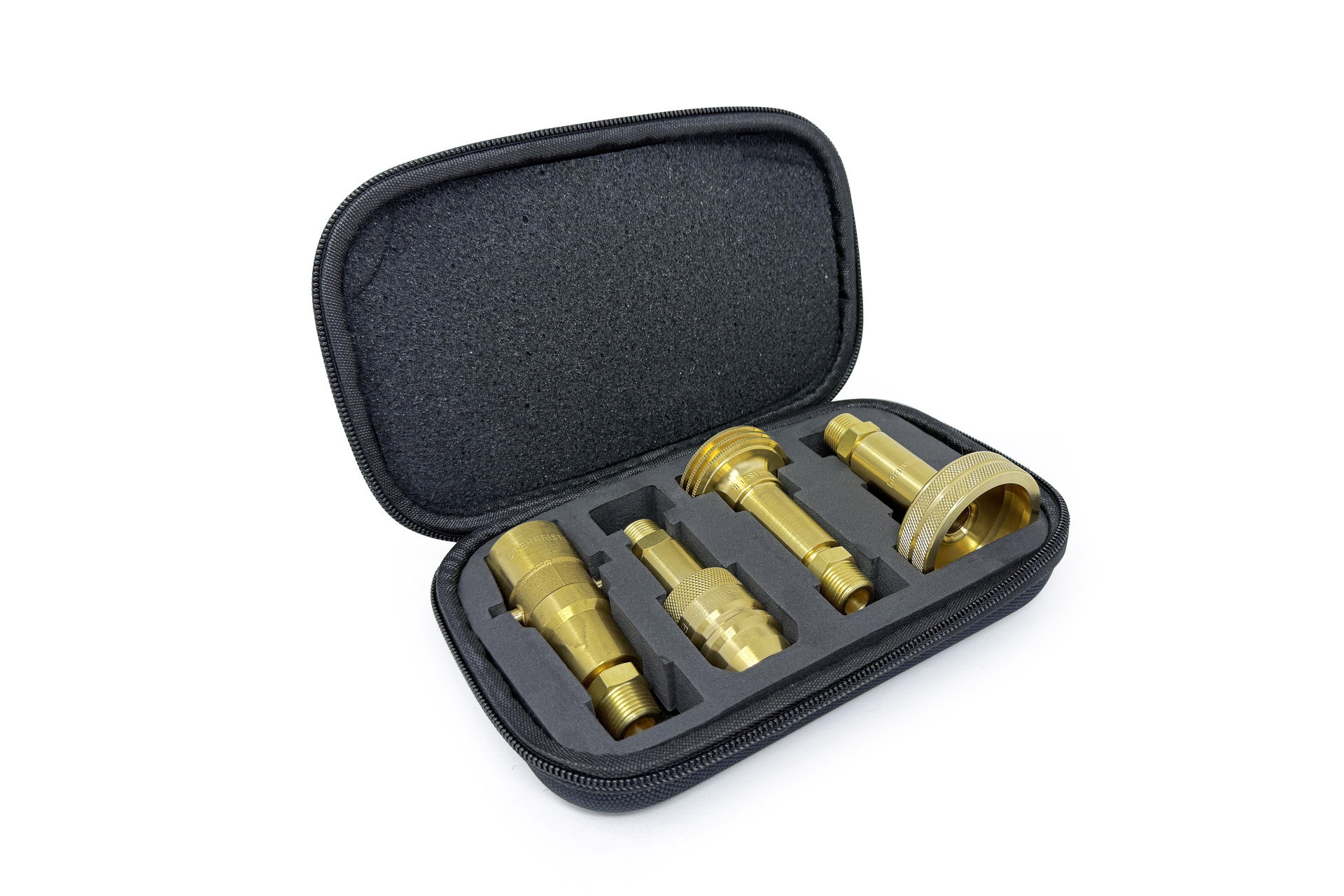 DREHMEISTER LPG adapter set incl. case - 3/8’ NPT thread - filling valve 4-hole tank