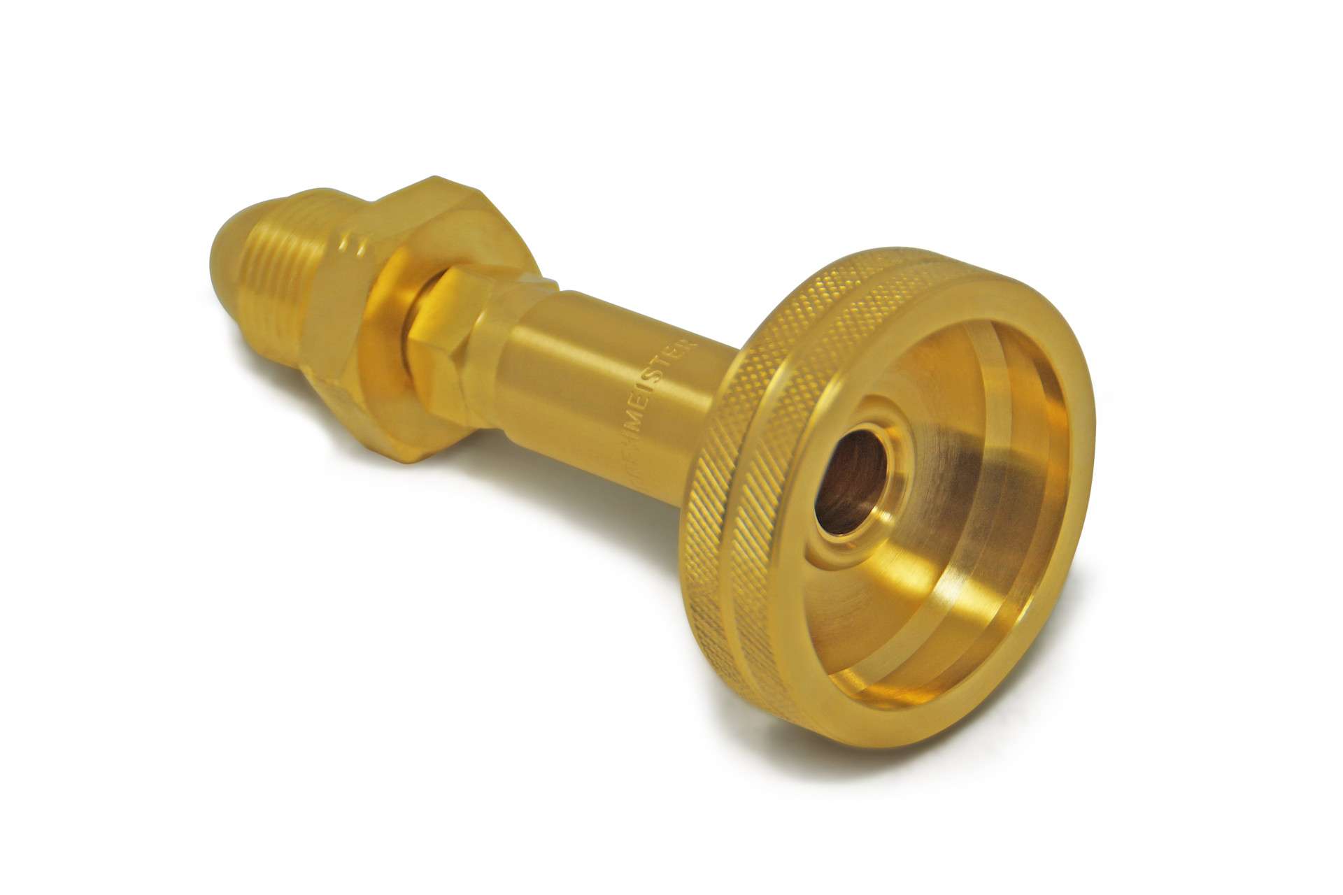 DREHMEISTER DISH Adattatore per bombole del gas Adattatore per gas da campeggio G 5/8 LH (G.7) - 113 mm