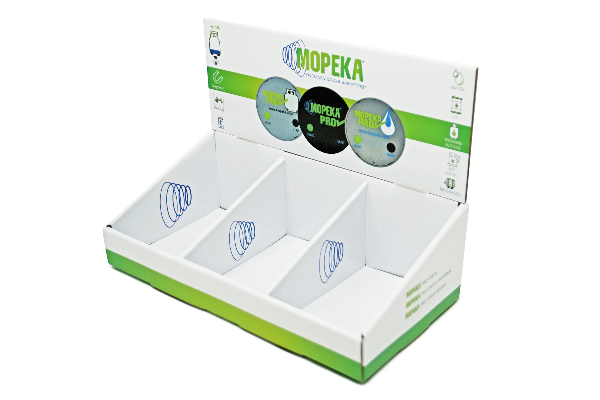 Mopeka counter display 30 (255x130x180 mm), unfilled