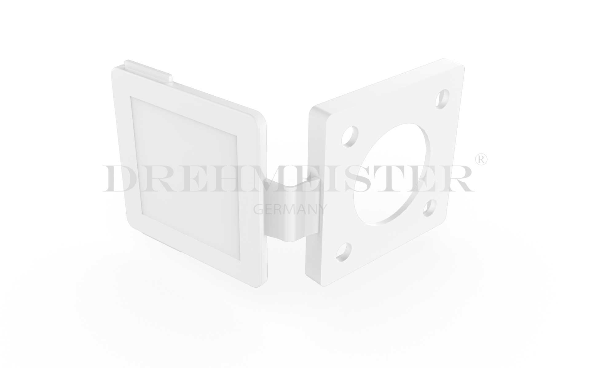 Tankdeckel viereckig für HK Flach LPG Tankventil - weiss