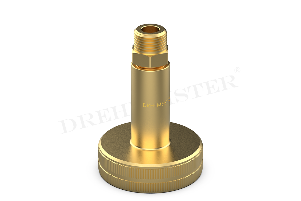 DREHMEISTER DISH LPG adapter with 3/8 NPT thread - filling valve 4-hole tank