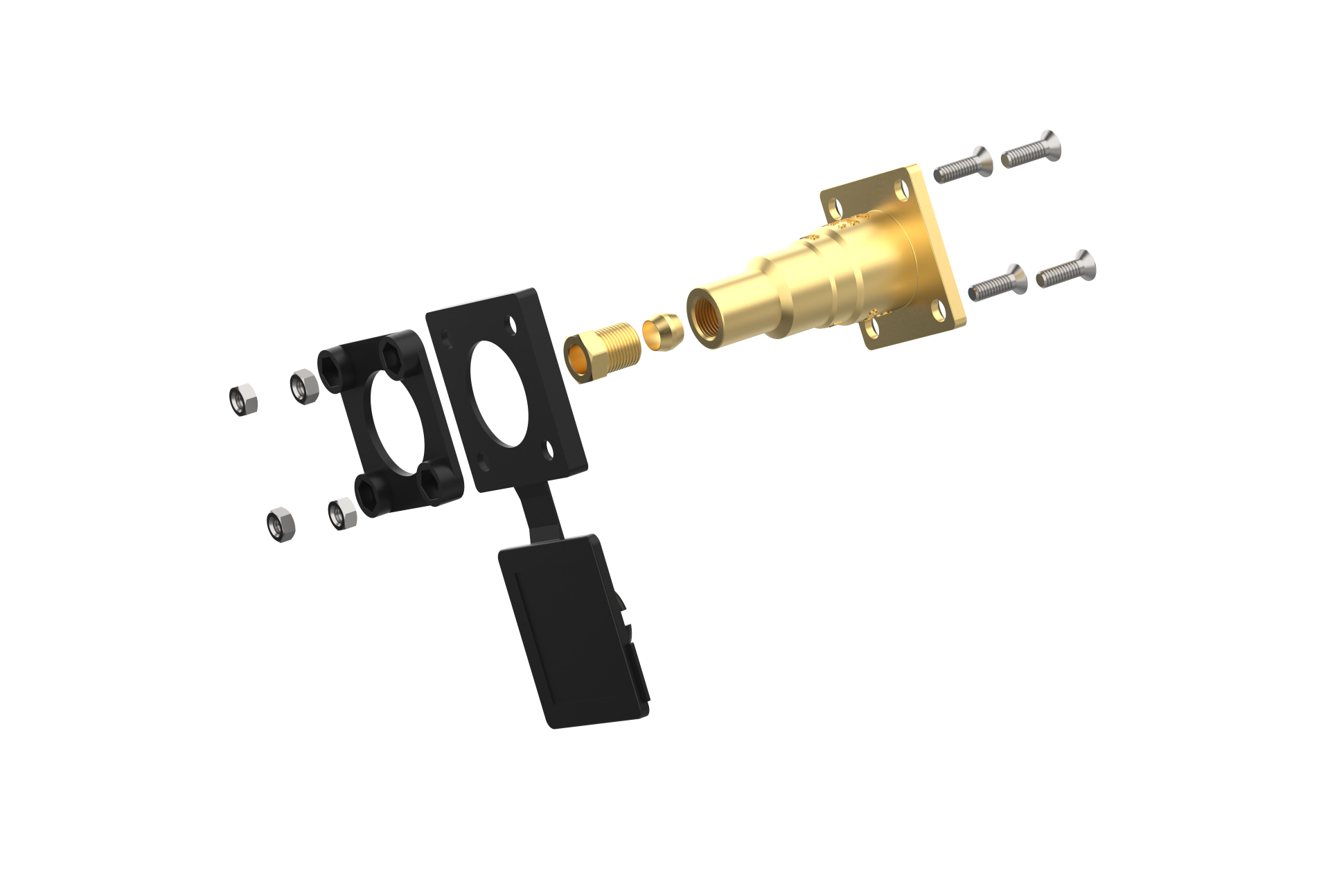 CAMPKO LPG filling valve W21.8 x 1/14 on 8mm copper line - straight