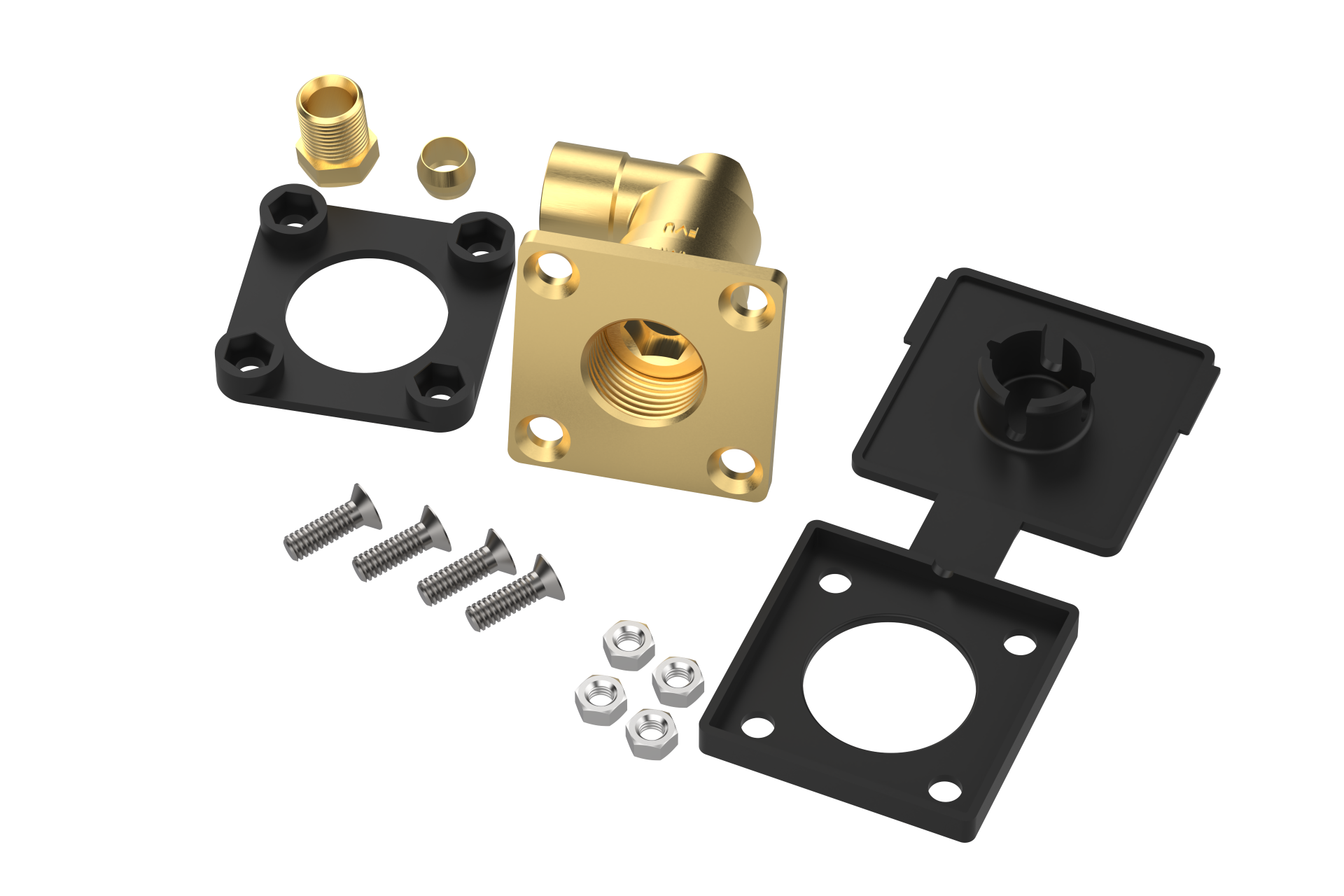 CAMPKO LPG filling point W21.8 x 1/14 on 8mm copper line - angled