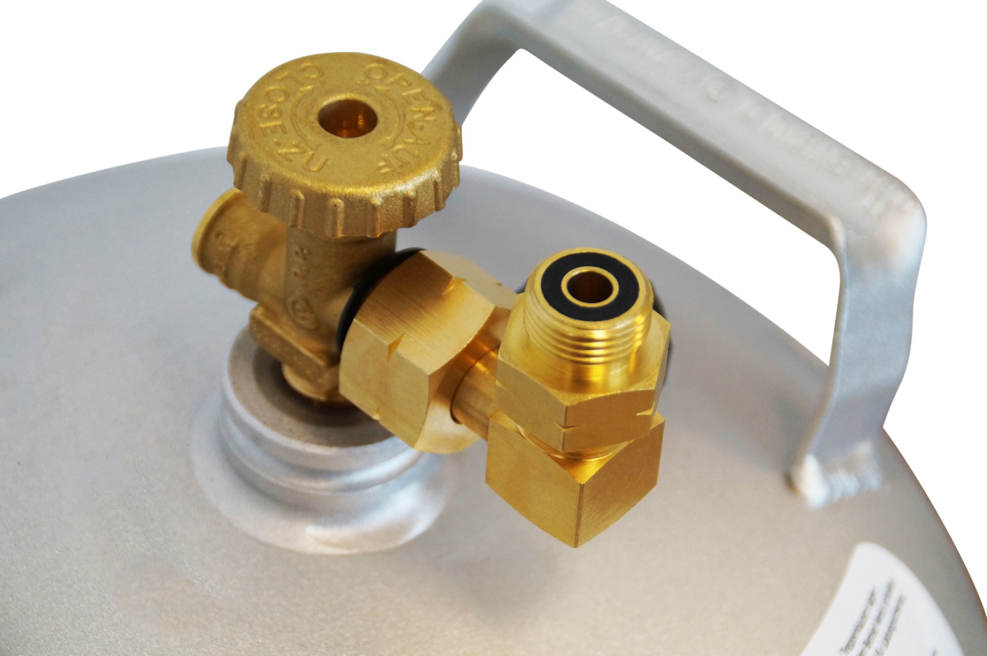 DREHMEISTER Codo conexión rosca G.5 = W21.8 x 1/14 LH --> G.12 (KLF)