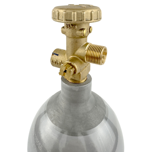 GARDINGER Set Profill wiederbefüllbare Propanflasche Aluminium 0.5 - 0,425 kg + Umfüllschlauch + Schnellkupplungen