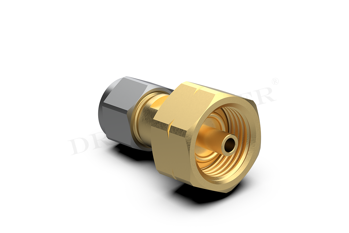 DREHMEISTER Adapter piece W21.8 x 1/14 LH / 8mm thermoplastic hose