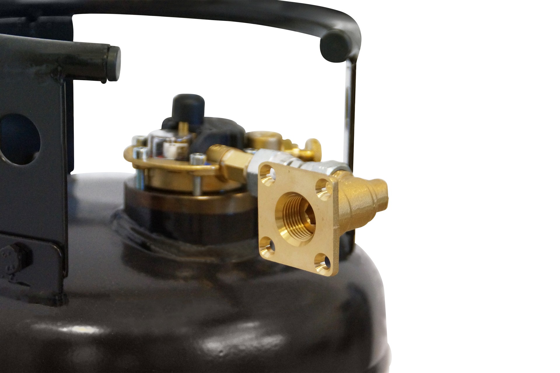 Direktbetankungsset für Gastankflaschen mit Multiventil - gewinkelte Ausführung (Füllventil)