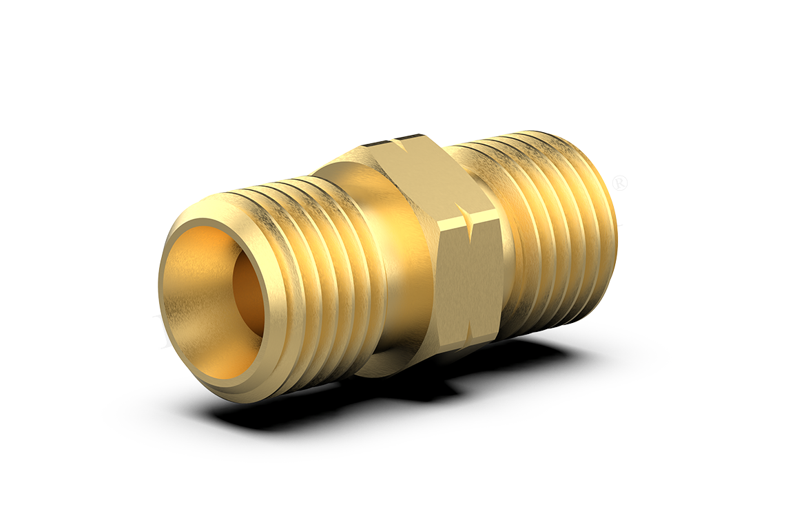 DREHMEISTER double nipple, hose connector G 1/4’ LH-KN