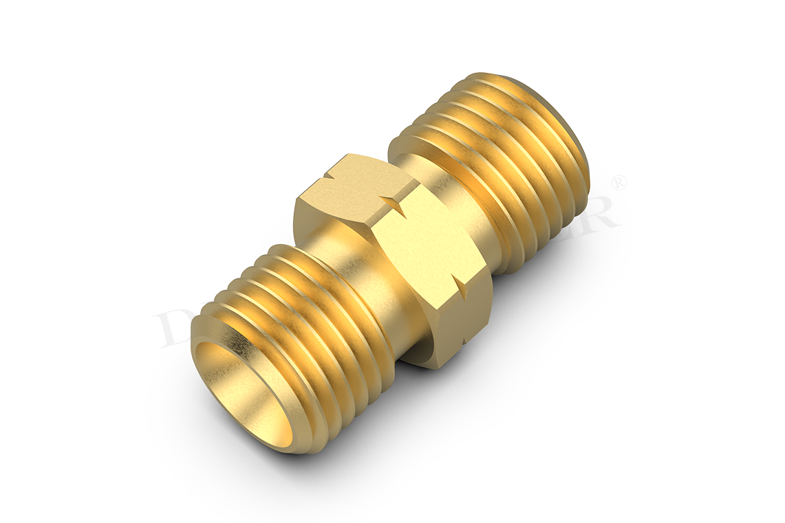 DREHMEISTER double nipple, hose connector G 1/4’ LH-KN