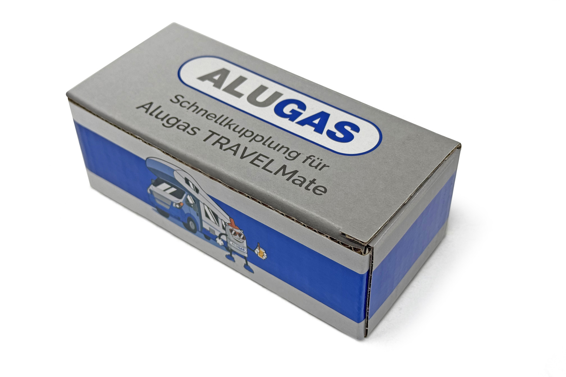 ALUGAS Schnellkupplung mit Rückschlagventil für TRAVELMate Tankflasche (Messing)