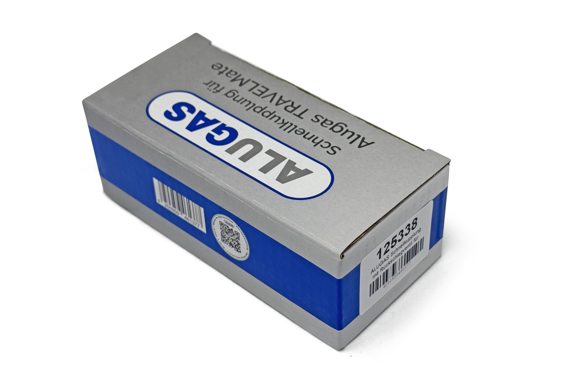 ALUGAS Schnellkupplung mit Rückschlagventil für TRAVELMate Tankflasche (Messing)