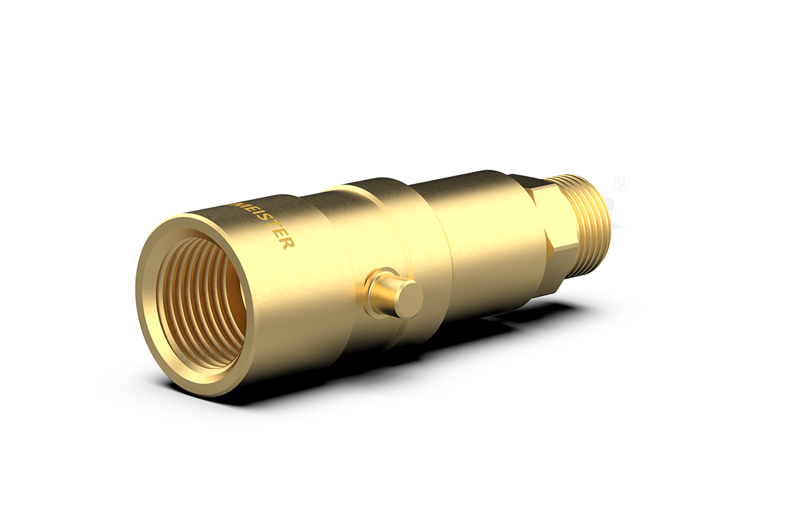 DREHMEISTER Bajonett LPG Adapter mit 3/8 NPT Gewinde - Füllventil 4-Loch-Tank