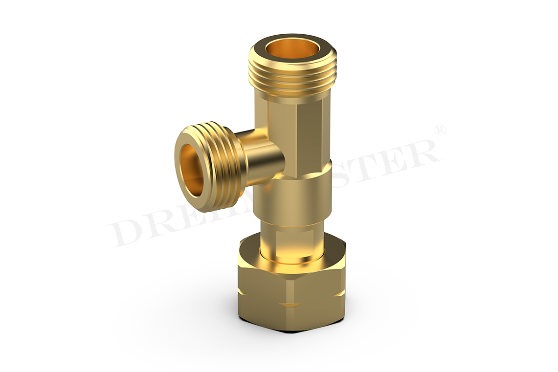 DREHMEISTER Raccordo a T - Guscio x 2 x G.5 = L21,8 x 1/14 LH