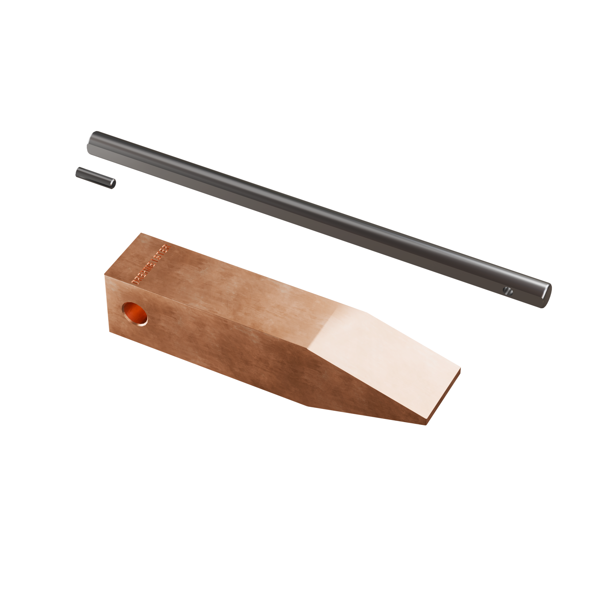 DREHMEISTER Punta de soldador de cobre de 250 g para soldar cobre, soldadura blanda