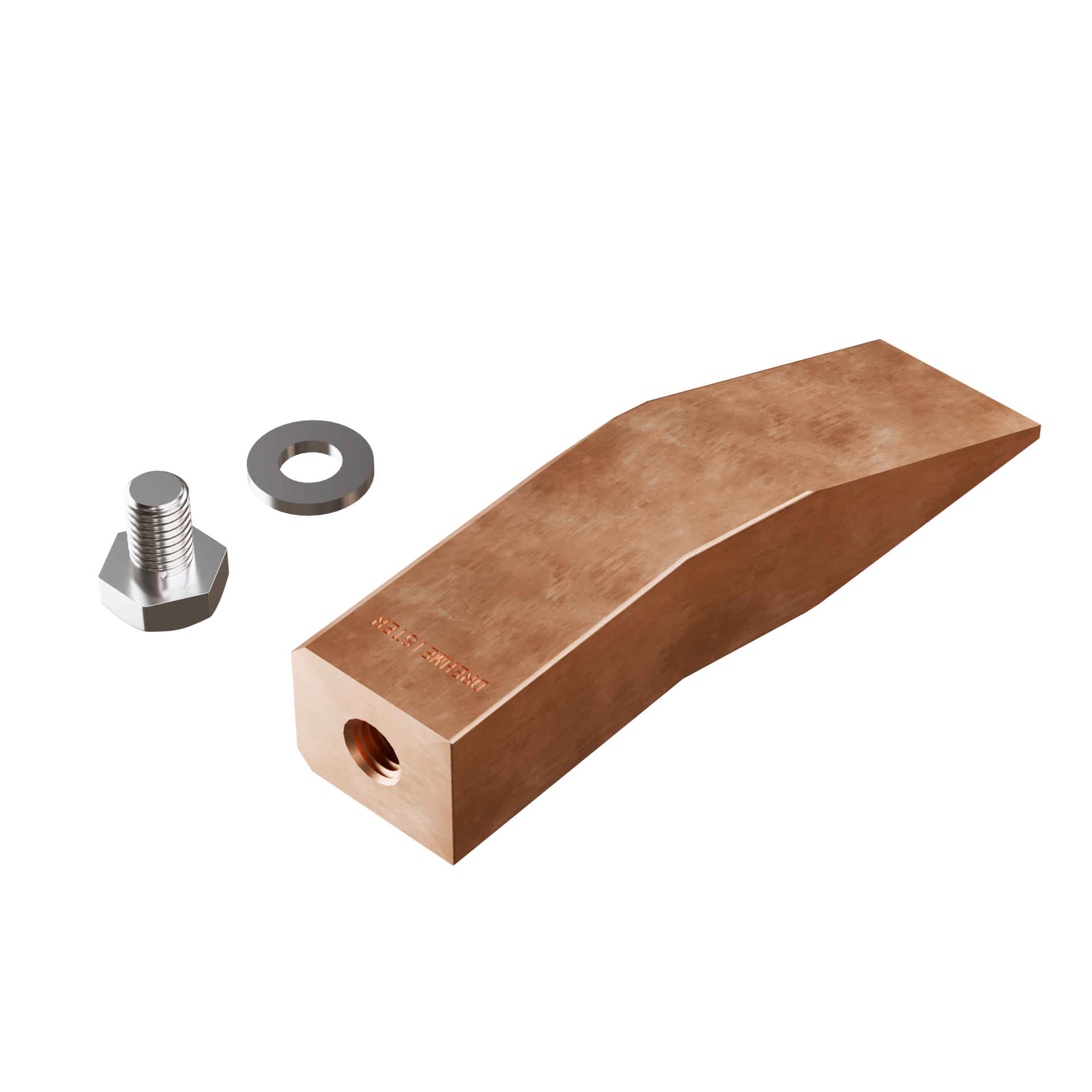 DREHMEISTER Punta de soldador de cobre de 350 g para soldar cobre, soldadura blanda