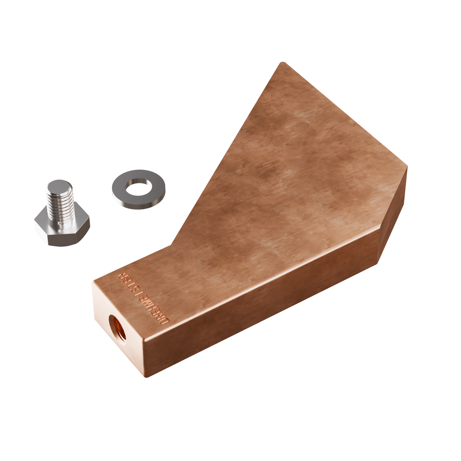 DREHMEISTER Kupfer Lötkolben-Spitze 575g zum Kupfer löten, Weichlöten