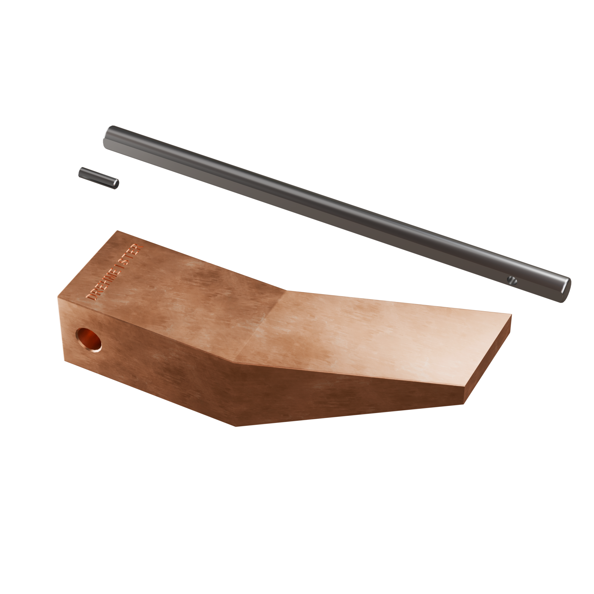 DREHMEISTER Punta de soldador de cobre de 450 g para soldar cobre, soldadura blanda