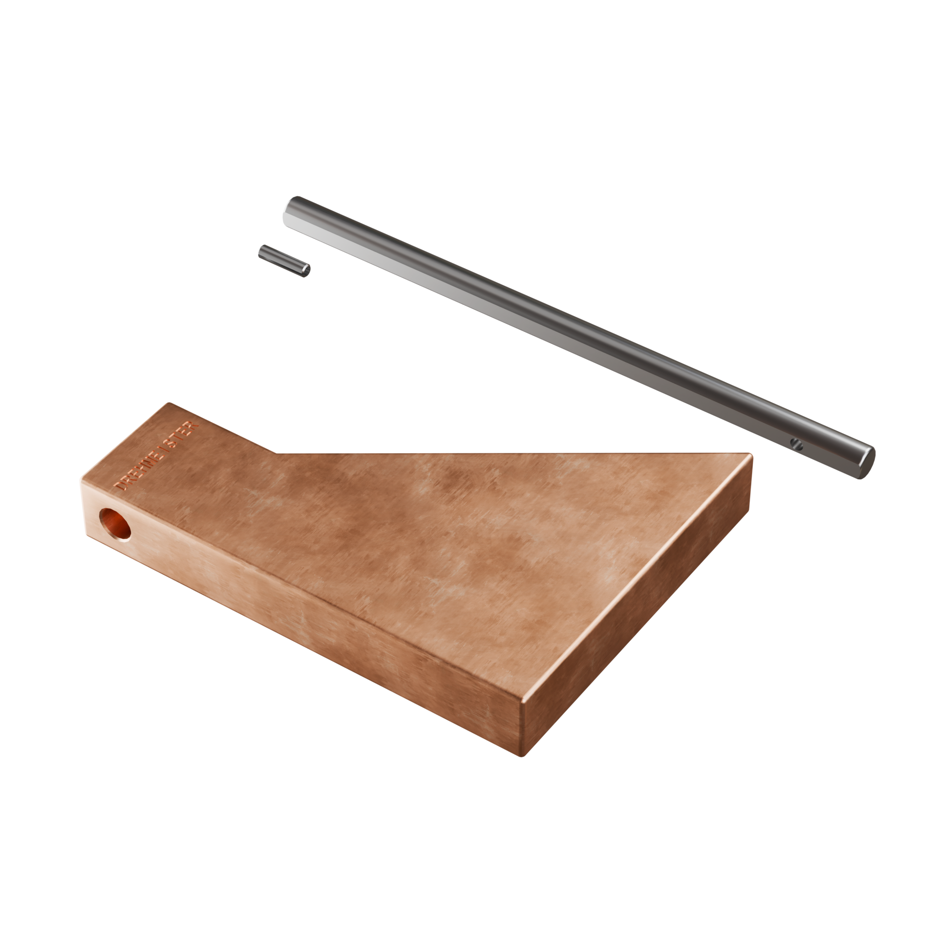 DREHMEISTER Punta de soldador de cobre de 700 g para soldar cobre, soldadura blanda