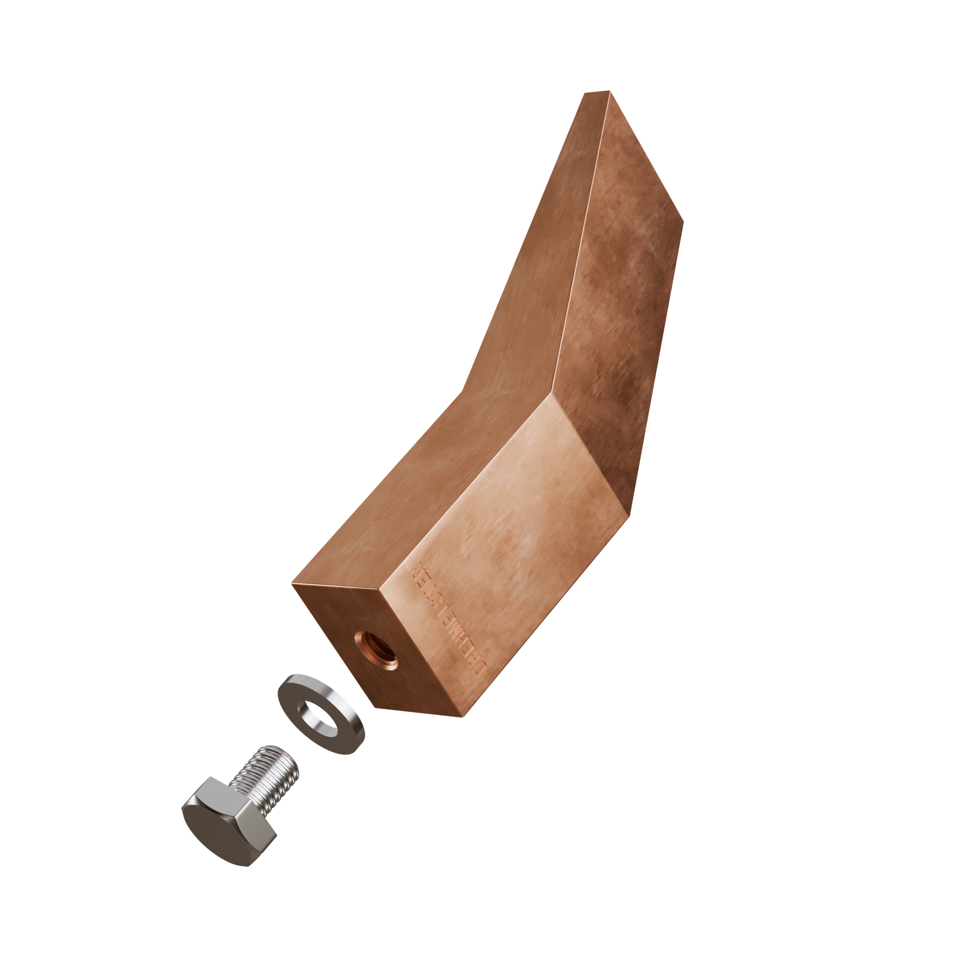 DREHMEISTER Punta de soldador de cobre de 350 g para soldar cobre, soldadura blanda